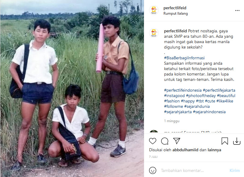 Screenshoot. (Instagram/@perfectlifeid) siswa smp macho
