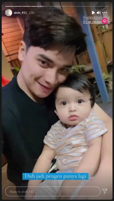 Alvin Faiz blak-blakan ingin punya anak lagi. (Instagram/@alvin_411) Alvin Faiz ingin punya anak lagi