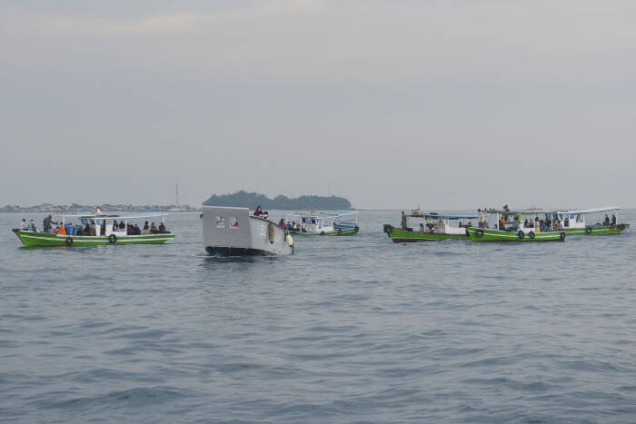ANTARA FOTO/M Risyal Hidayat OPERASI SERBUAN VAKSINASI WARGA KEPULAUAN SERIBU