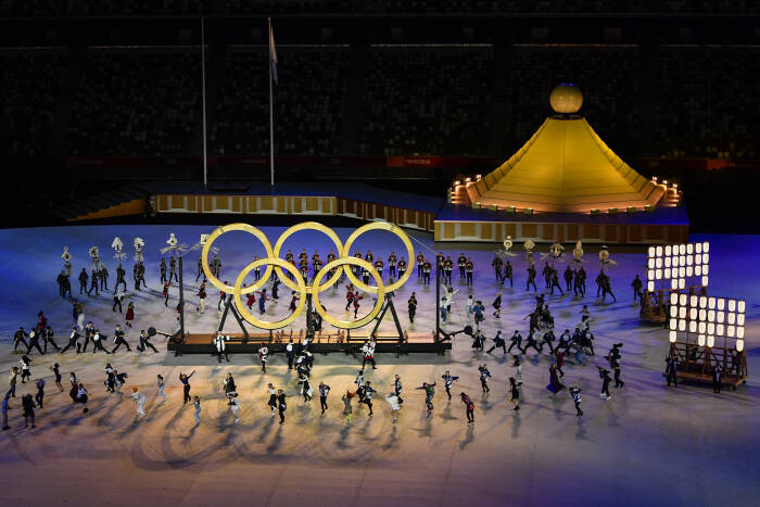 ANTARA FOTO/Sigid Kurniawan PEMBUKAAN OLIMPIADE TOKYO
