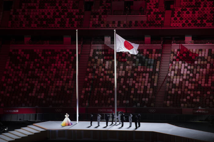 ANTARA FOTO/Sigid Kurniawan PEMBUKAAN OLIMPIADE TOKYO