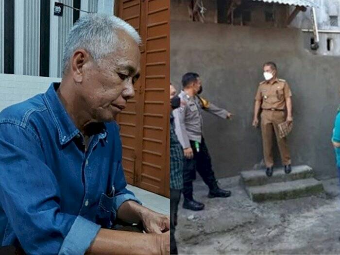 Amiruddin, anggota DPRD tembok akses rumah tahfiz Alquran (istimewa) Amiruddin, anggota DPRD tembok akses rumah tahfiz Alquran