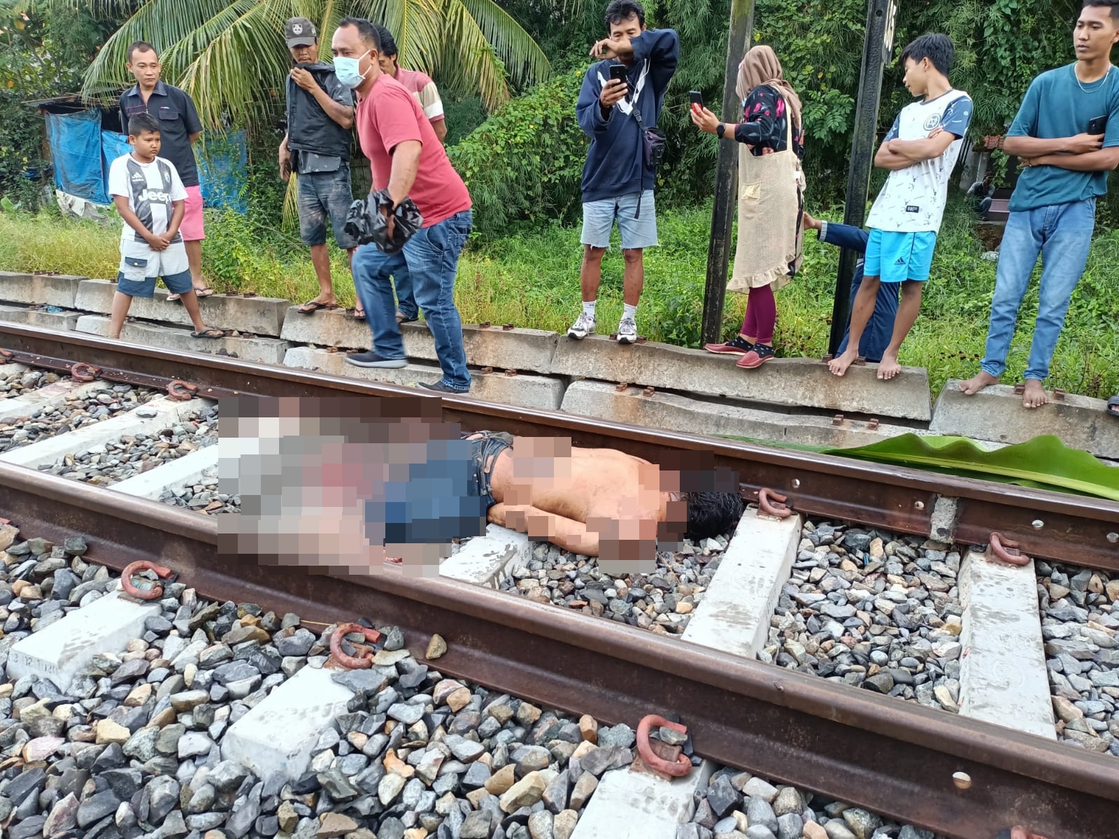 Tragis, Seorang Pria Tewas Tertabrak Kereta Api di Perbaungan kecelakaan kereta api