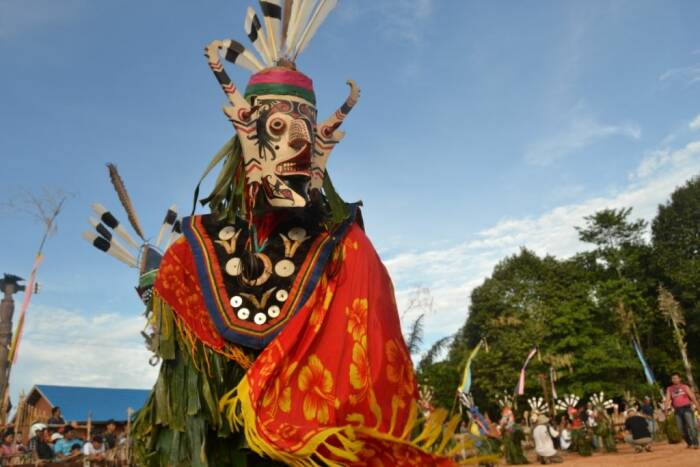 Topeng Hudoq (photo/pinterest)\ topeng hudoq google doodle