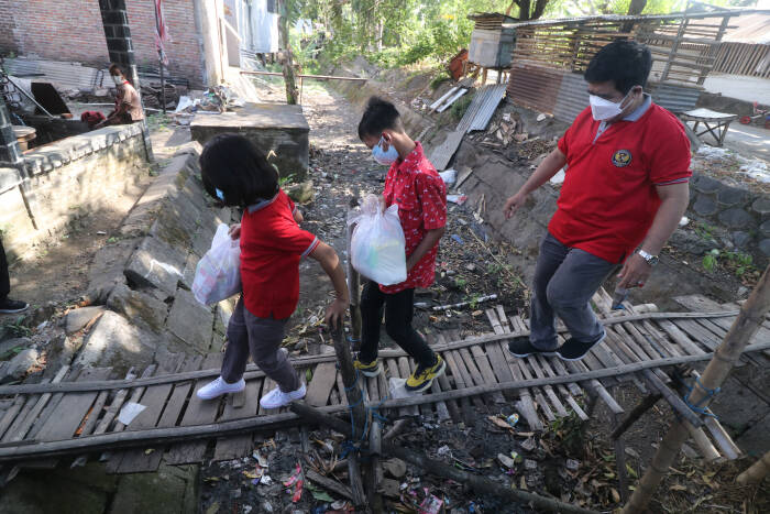 ANTARA FOTO/Prasetia Fauzani PROGRAM SEKOLAH BERBAGI