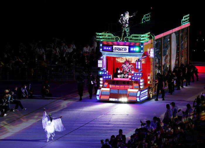 REUTERS/Molly Darlington Upacara Pembukaan Paralimpiade Tokyo 2020
