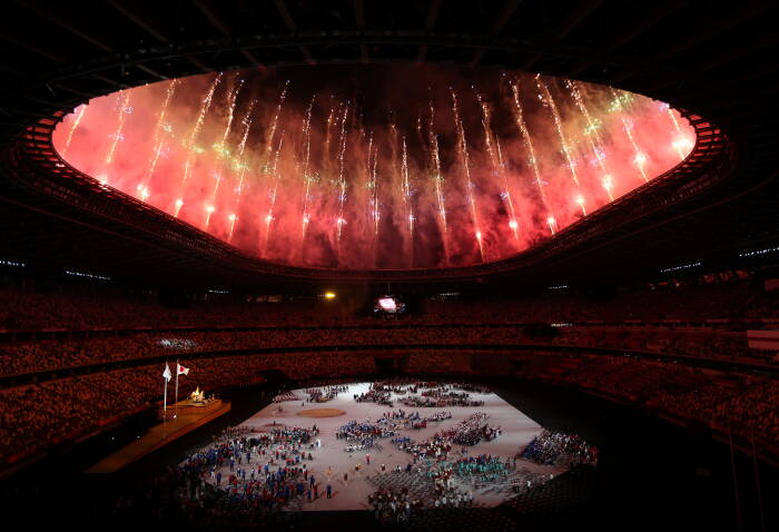 REUTERS/Molly Darlington Upacara Pembukaan Paralimpiade Tokyo 2020