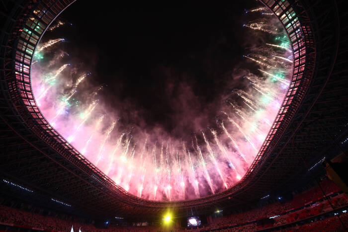 REUTERS/Lisi Niesner Upacara Pembukaan Paralimpiade Tokyo 2020