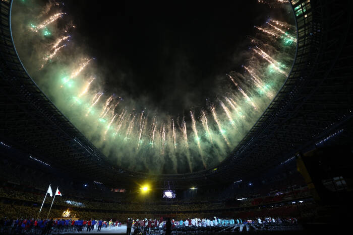 REUTERS/Lisi Niesner Upacara Pembukaan Paralimpiade Tokyo 2020