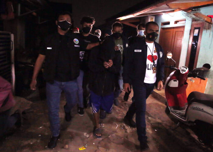 ANTARA FOTO/Muhammad Iqbal POLISI TANGKAP BANDAR SABU KASUS COKI PARDEDE