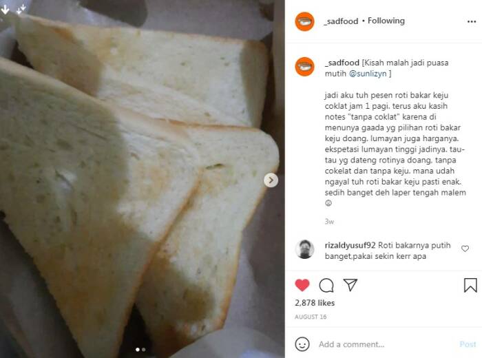 roti bakar tanpa isi