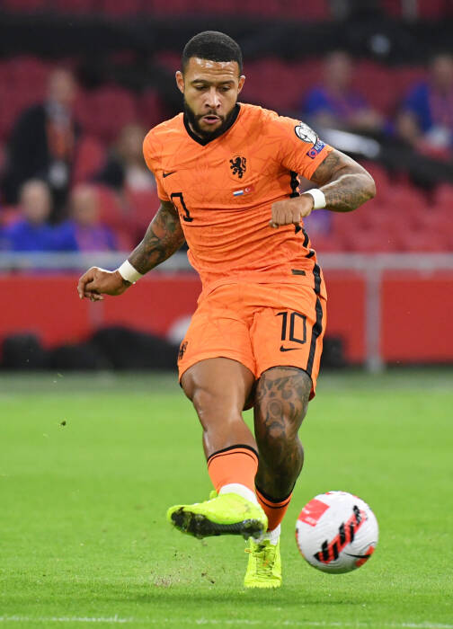 Memphis Depay dari Belanda beraksi (REUTERS/Piroschka Van De Wouw) Memphis Depay dari Belanda beraksiREUTERS/Piroschka Van De Wouw