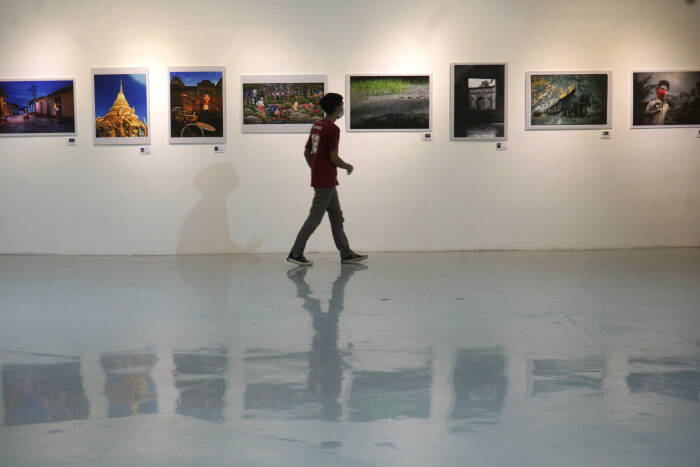 ANTARA FOTO /Andreas Fitri Atmoko PAMERAN FOTOGRAFI INTERNASIONAL BORDERLESS