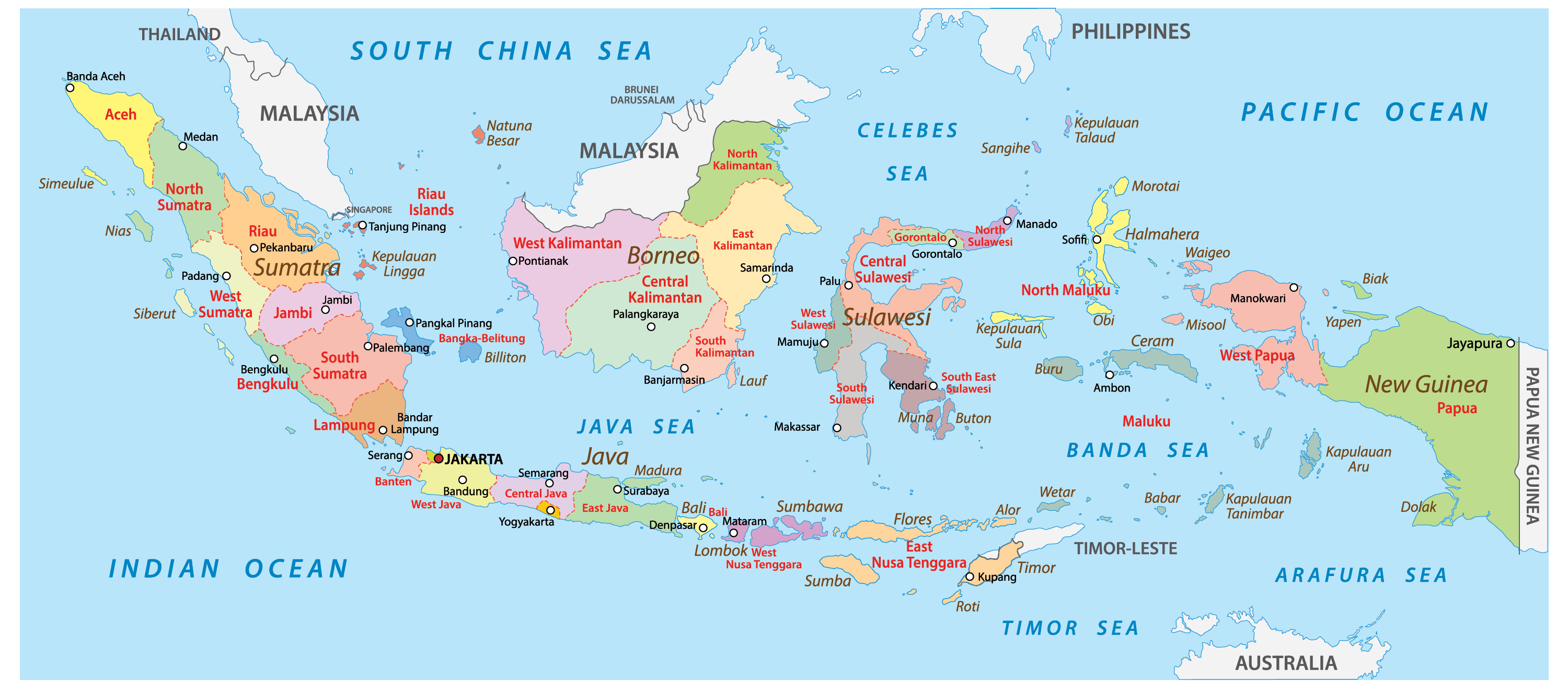 peta indonesia lengkap