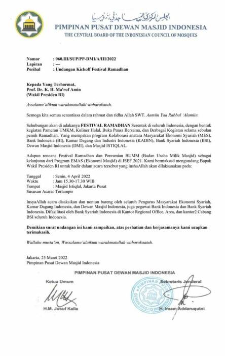 Surat buatan Arief Rasyid palsukan ttd Jusuf Kall