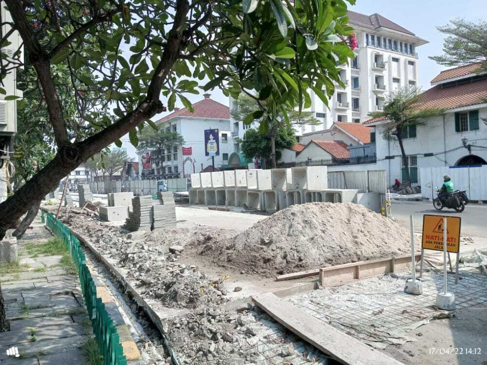 Progres Penataan Jalur Pedestrian Kota Tua Jakarta: Bakal Mirip Tahun ...