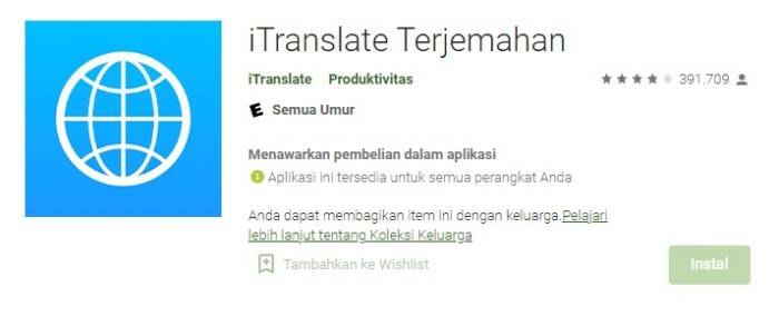 aplikasi translate indonesia inggris