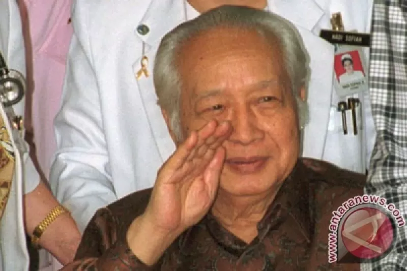 Mantan Presiden Soeharto (ANTARA FOTO/Saptono)