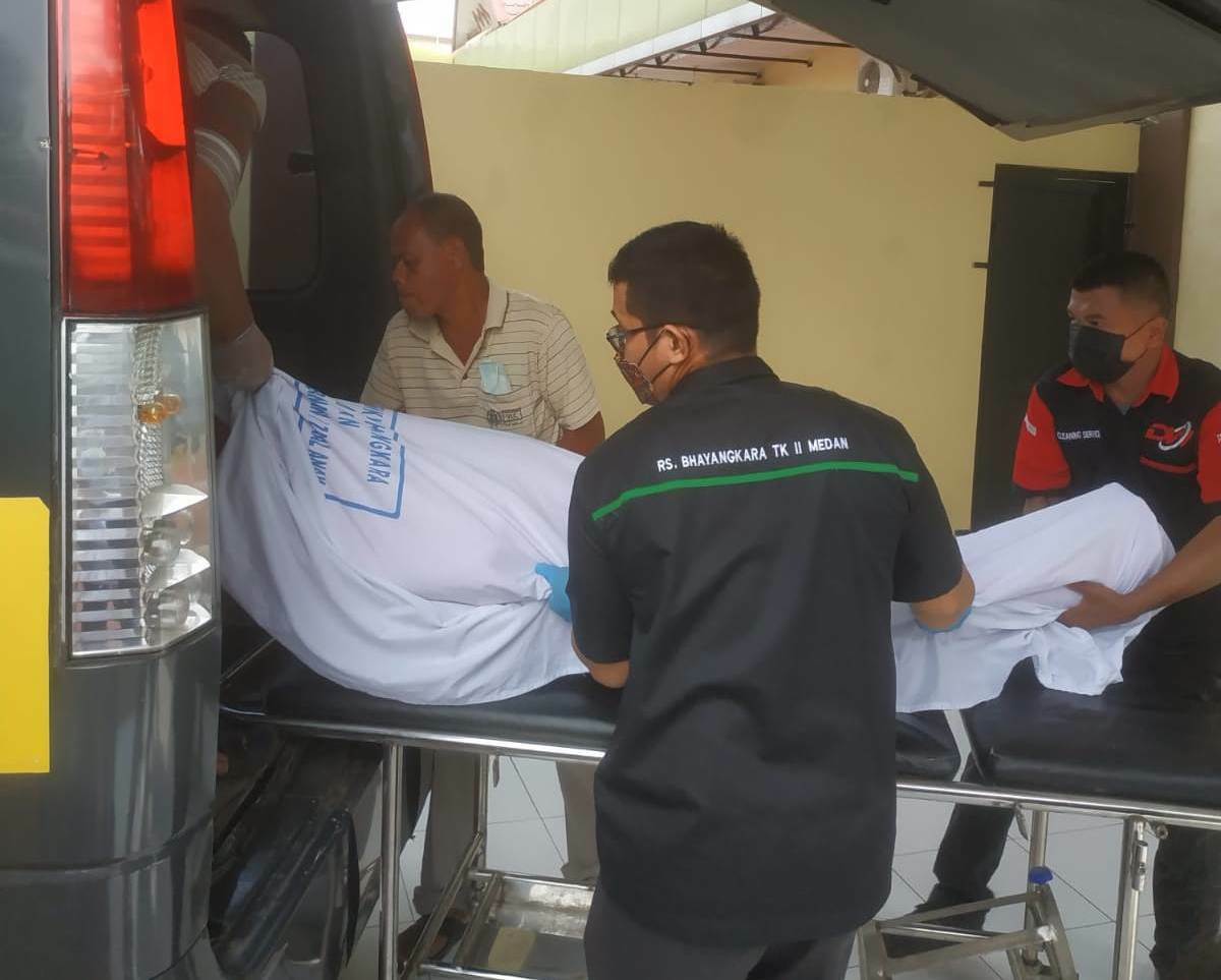 Warga meninggal mendadak akibat serangan jantung di Medan. (Foto/Istimewa)