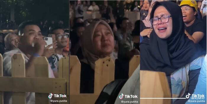 Yura Yunita unggah video konser saat bawakan Tutur Batin yang membuat penonton menangis. (Instagram, Tiktok/Yura Yunita)