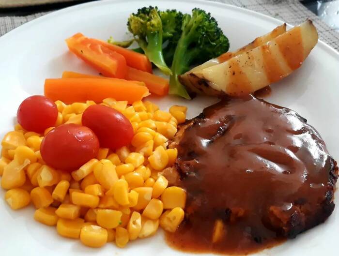 Steak tempe (Instagram/marliancevirawaty)