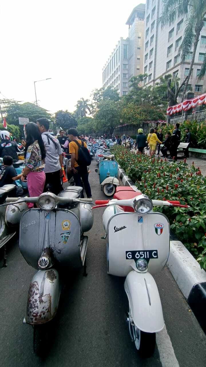 Pesta Anniversary Vespa 60s Jabodetabek (INDOZONE/Muhammad Zain)