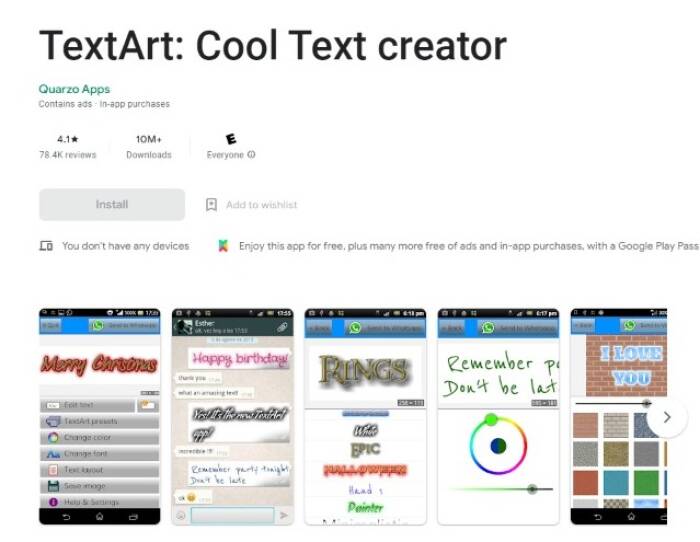 Aplikasi Text Art
