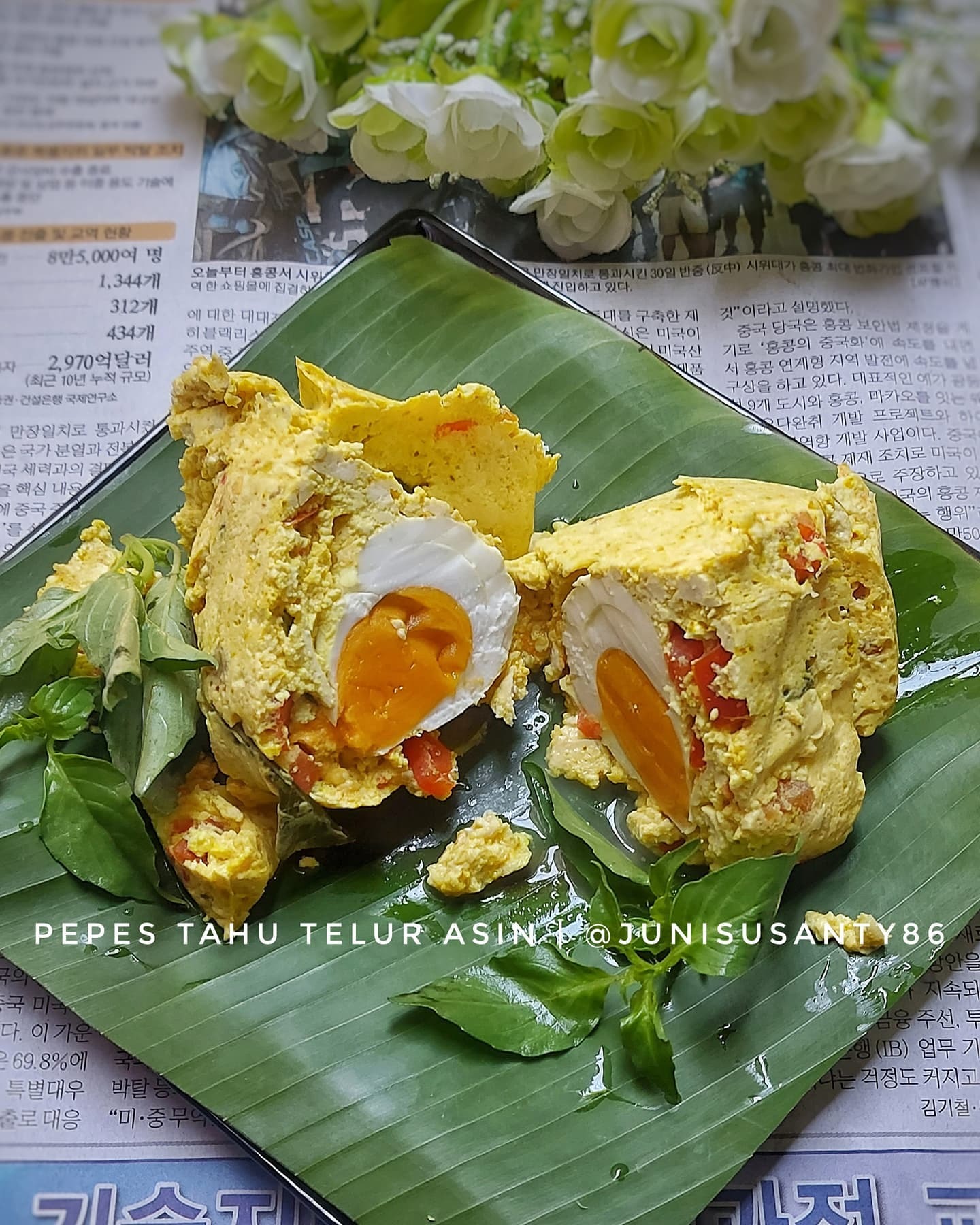 resep pepes tahu telur asin