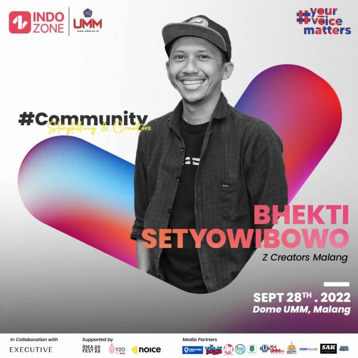 Bhekti Setyowibowo, Z Creators yang bakal speak up di #YourVoiceMatters Malang (Instagram/yourvoicematters_id)