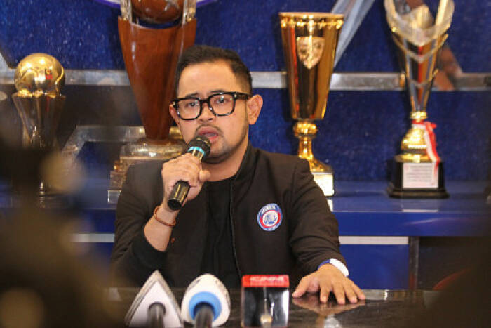 Presiden Arema FC Gilang Widya Pramana alias Juragan 99