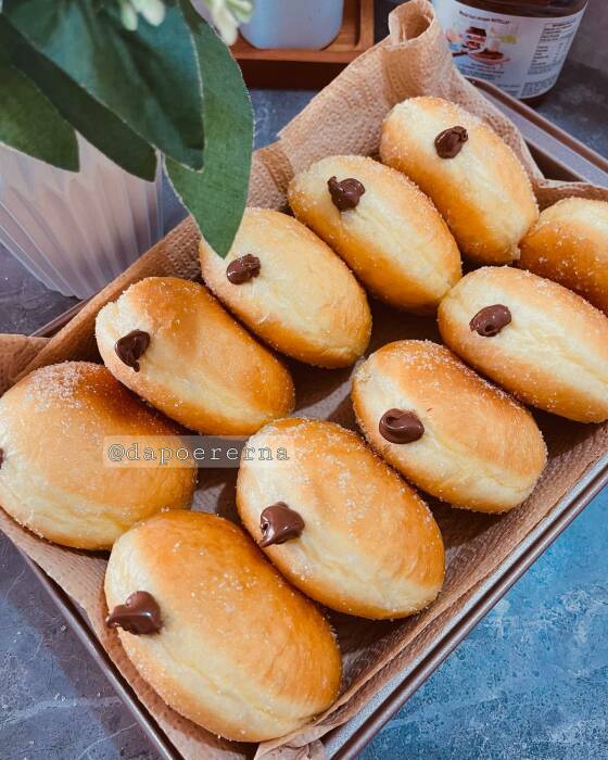 resep donat bomboloni