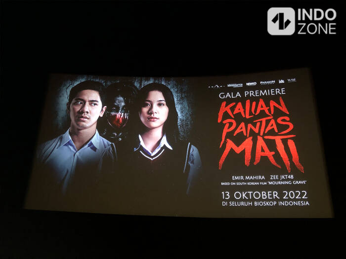 Gala Premiere film horor Kalian Pantas Mati di XXI Metropole Cikini, Jakarta, Rabu (5/10/22). (INDOZONE/M. Rio Fani) kalian pantas mati
