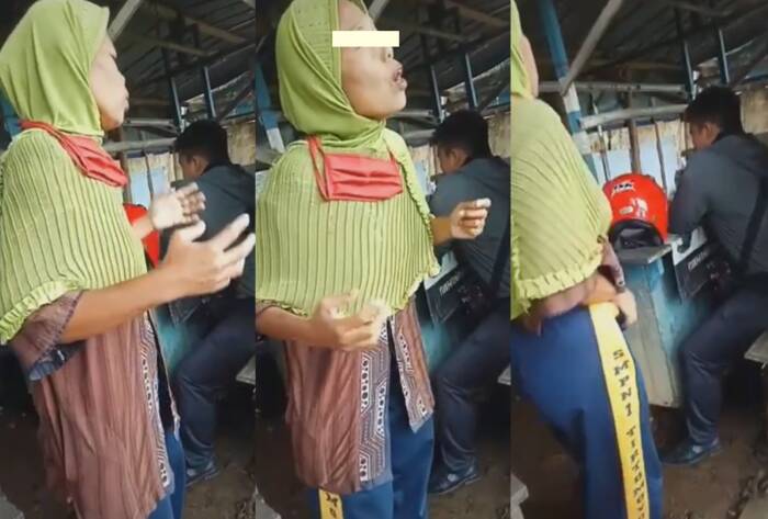 Emak-emak joget dan nyanyikan lagu tak senonoh (TikTok/skakmatc)