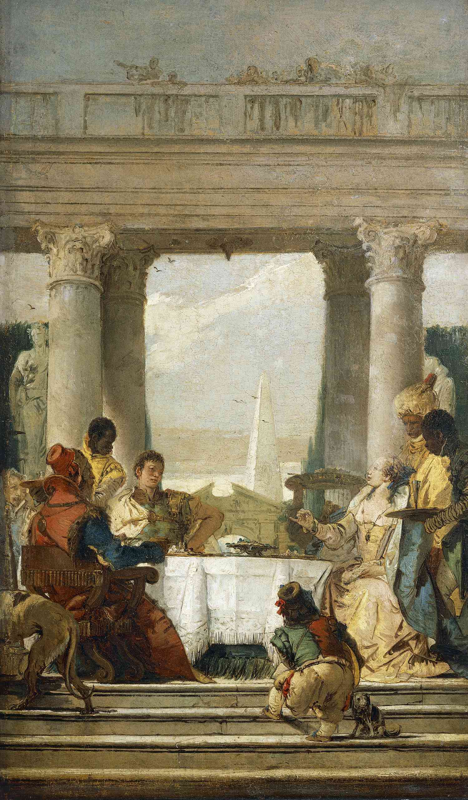 Antony dan Cleopatra makan bersama... mungkin dengan beberapa ikan (Giovanni Battista Tiepolo/De Agostini/A. Dagli Orti)