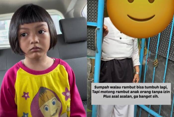 Nenek potong rambut anak tetangga tanpa izin (TikTok/monikasabrina17)