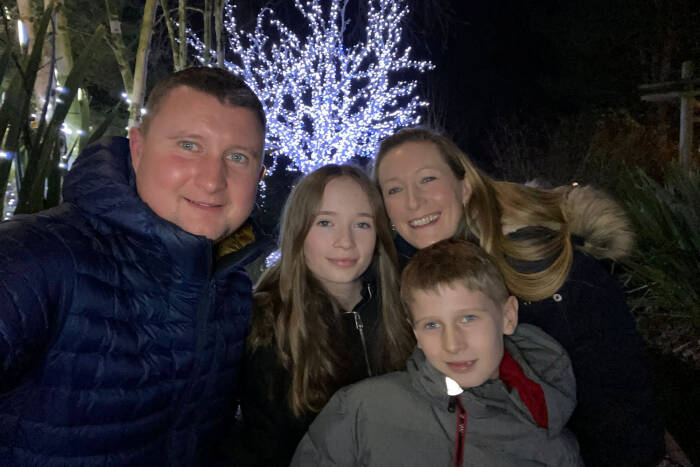 Daniel Saunders dan keluarga (Swns/Charlotte Saunders)