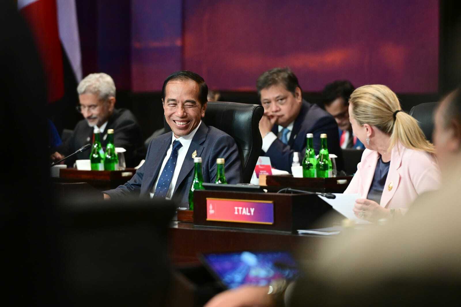Presiden Jokowi di KTT G20.
