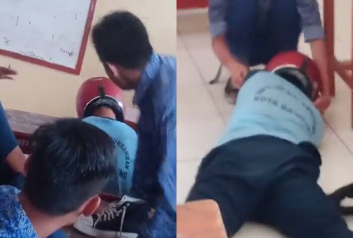 Viral Aksi Bullying Siswa SMP Swasta Di Bandung, Pukul-Tendang Kepala ...