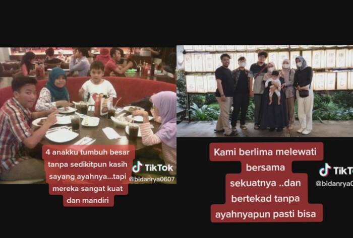 single mom kuliahkan anak (TikTok/bidanrya0607)