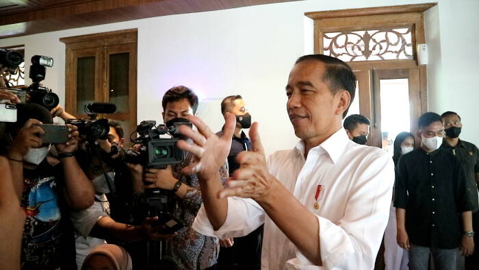 Presiden Jokowi ungkap alasan pemilihan Pura Mangkunegaran. (Z Creators/Is Ariyanto) jokowi