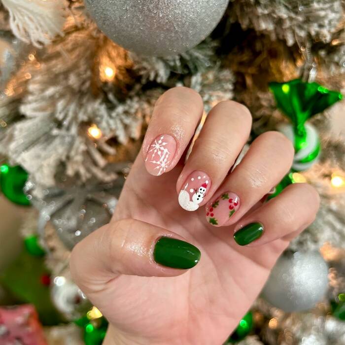 christmas nail art