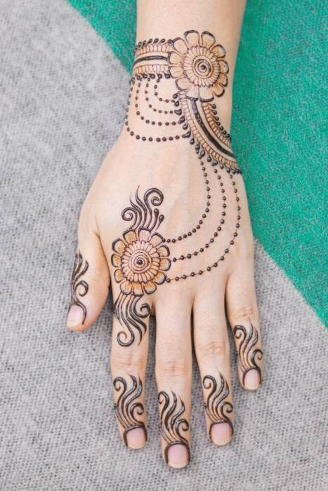 gambar henna simple