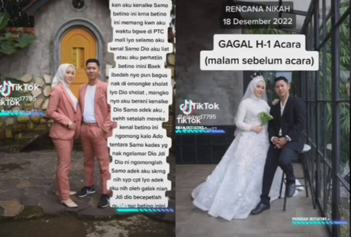 Pria batalkan pernikahan sehari jelang akad karena ibu dibentak calon istri (TikTok/elsawd7795)
