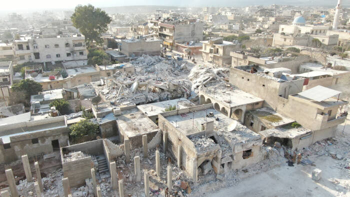 Gempa Turki dan Suriah setara bom nuklir ( REUTERS/Mahmoud Hassano)