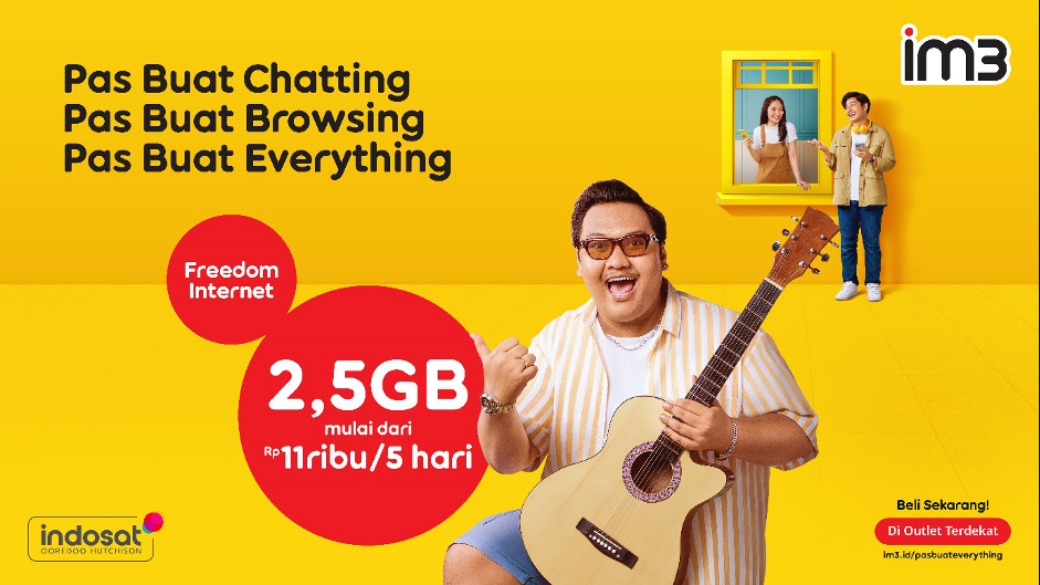 Internetan Anti Boncos, IM3 Hadirkan Paket Freedom Internet 2,5GB, Pas ...