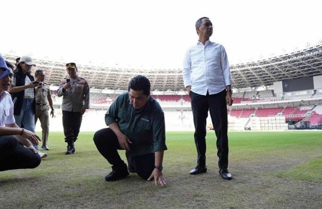 Ketum PSSI Erick Thohir mengecek langsung kondisi SUGBK (PSSI) Erick Thohir