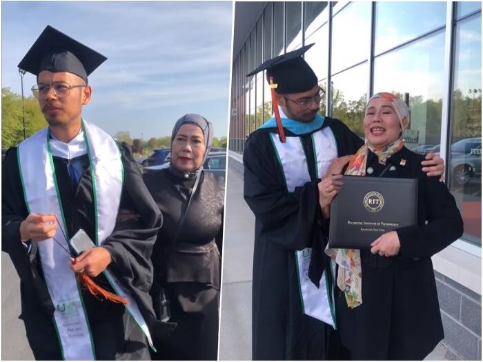 Surya Sahetapy (tengah), dapat tiga penghargaan dan lulus S2 di RIT, Amerika Serikat. 