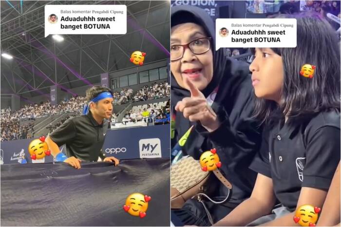 Momen Desta sapa anak-anaknya di Tiba-tiba tenis 